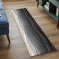 thumbnail image 4 of Ocean Waves Washable Runner Rugs 2'x6', Abstract Spray Beach Low Pile Throw Entryway Rug Non-Slip Sturdy Edge Binding Carpet for Indoor Bedside Entrance Bedside, 4 of 9