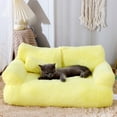 thumbnail image 6 of LAIQIEN Pet Couch Bed with Detachable Cover Soft and Furry Cushion Non-Slip Dog Basket Dog Sofa Detachable Cover Nest, 6 of 14