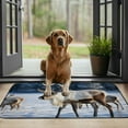 thumbnail image 3 of ONETECH Reindeer Snow Forest Doormat Entrance Mat Kitchen Floor Mat Dog Doormat 19.68*39.37 in, 3 of 6