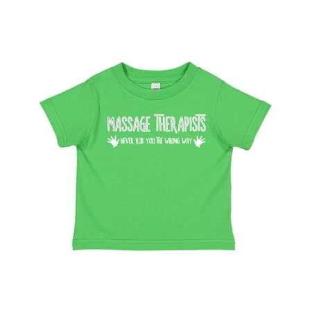

Inktastic Massage Therapists Hands Rub White Text Gift Toddler Boy or Toddler Girl T-Shirt