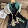 thumbnail image 3 of Chal de pashmina de algodón de marca de lujo para otoño, bufandas cálidas para mujer, diseño estampado, pañuelo de playa, estolas, bufanda 2023, 3 of 5