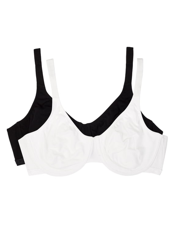 Women's Cotton Stretch Extreme Comfort Bra, Style 9292PR, 2-Pack