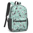thumbnail image 2 of Siberian Husky and Mountains 17" School Backpacks for Teens,Waterproof Oxford Fabric,S-Shape Padded Straps for School,Travel,Hiking,Camping, 2 of 6