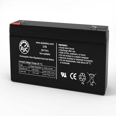 Leoch DJW6-7.0 6V 7Ah Sealed Lead Acid Battery - This Is an AJC Brand Replacement
