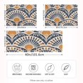 thumbnail image 2 of Yayeee Pillowcase Standard Size Set of 2 Satin Wrinkle Resistant Envelope Pillow Case, Orange Art Pattern, 2 of 8