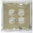 thumbnail image 1 of White Double Gang Two Duplex Receptacle Wallplate, 1 of 1