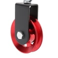 thumbnail image 3 of Block Pulley Strength Training Bearing Pulley U-Grooved Heavy Duty Pulley Wheel for Workout Equipment Cable Machine Part Red, 3 of 7