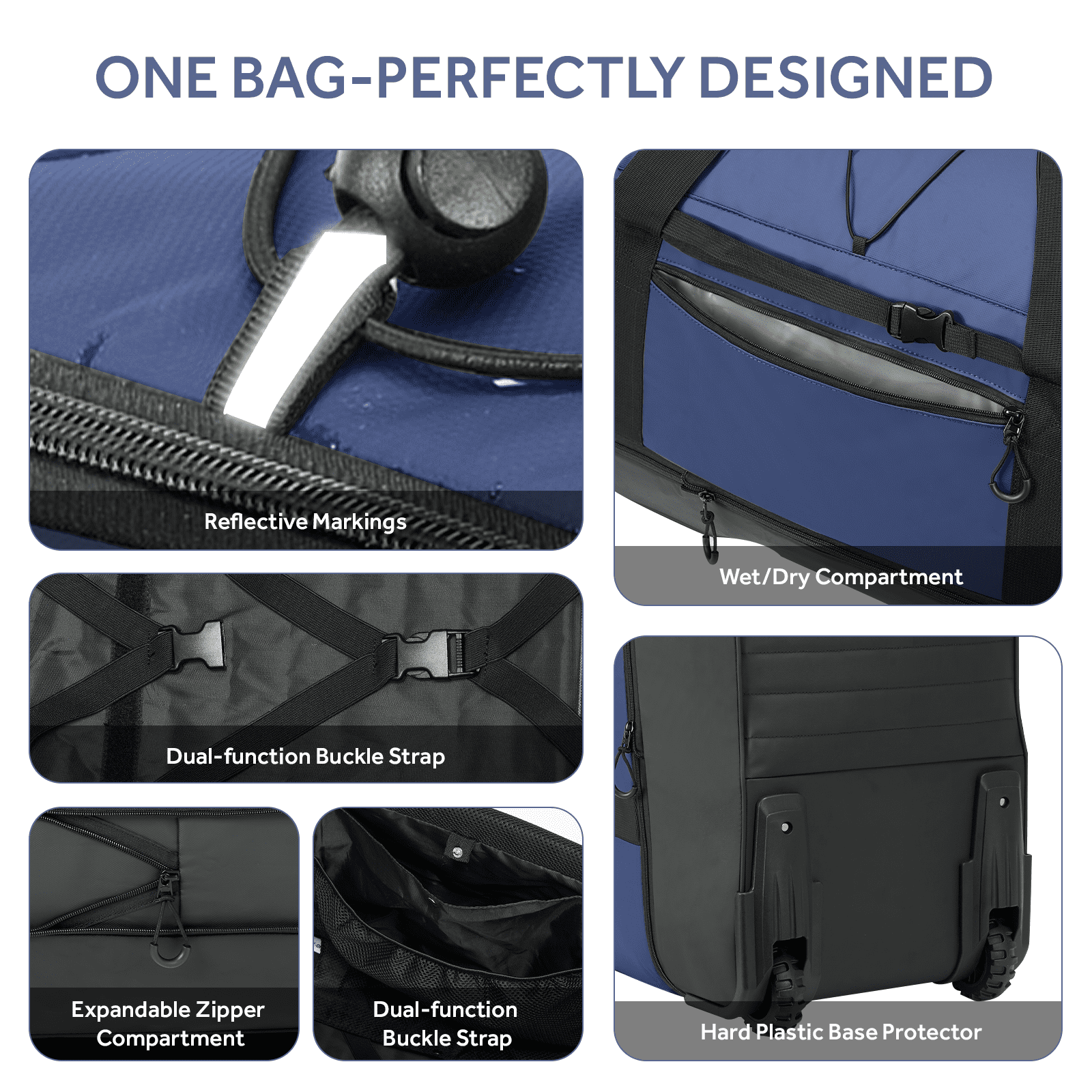 Fegat Foldable Rolling Duffel Bag,30'' Travel Duffel Bag Expandable 100L-120L Heavy Loads Design,Large Waterproof Wheeled Bag for Travel with Straps & Lock