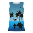 thumbnail image 4 of YUGYXL Men's Regular fit Tank Tops Sleeveless Hawaiian Vacation T Shirts Summer Fashion Tanks Shirt Palm Tree Printed Tee E Multicolor XXL, 4 of 5