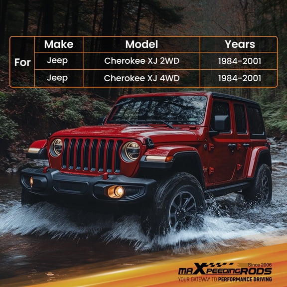 maXpeedingrods 0-4" Rear Shock Absorbers for Jeep Cherokee XJ 1984-2001 2WD 4WD, G1 Version