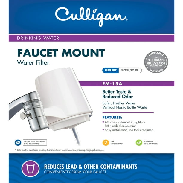 Culligan FM15A Faucet Mount Filter with Advanced Water Filtration