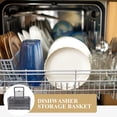 thumbnail image 5 of HOMEMAXS 3pcs Dishwasher Basket Dishwasher Utensil Basket Small Basket Dishwasher Silverware Rack, 5 of 8