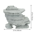thumbnail image 2 of HORIALENCE 1Pack Bonsai Landscaping Stone for Terrarium Decoration Micro Landscape Accessory 3.1x2.8x2.4in, 2 of 8