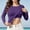 Purple, variant on ZJXFGS Long Sleeve Tops for Women Base Layer Tops Crew Neck Slim Fit Workout Yoga Shirts Basic Built in Bra Autumn and Winter Sports Top Underscrub Shirts