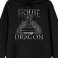 thumbnail image 2 of House of the Dragon Throne Logo Men's Black Sweatshirt-5XLB, 2 of 4