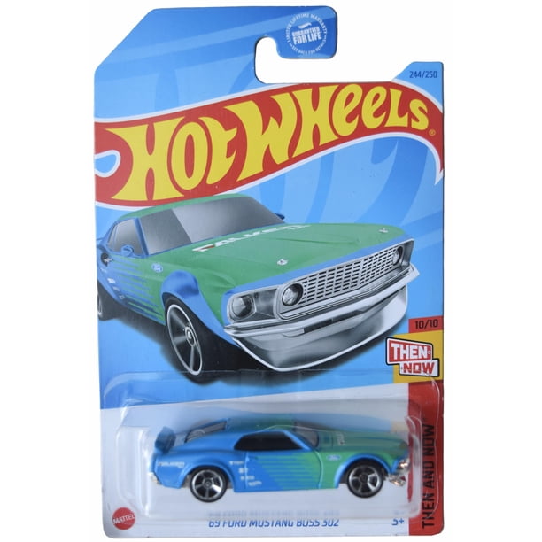 Auto fundido a presión Hot Wheels '69 Ford Mustang Boss 302 a escala 1:64.