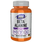 Now Sports Nutrition, Beta-Alanine 750 Mg, Delays Muscle Fatigue*, Endurance*, 120 Veg Capsules