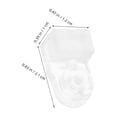 thumbnail image 2 of Minkissy 35Pcs Clear Mirror Clips Glass Retainer Clamps with Screws Versatile Cabinet Panel Fasteners, 2 of 8