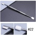 thumbnail image 1 of 1 Uds. Empujador de cutículas de doble punta, herramientas de manicura, removedor de cutículas de piel muerta de acero inoxidable para pedicura, tijeras para cutículas, LE01-09 Tan Jianjun unisex, 1 of 2