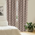 thumbnail image 3 of Ambesonne Damask 4-Panel Curtains, Baroque Style Elements Art, 56"x84", Grey Pale Rose Peach, 3 of 4