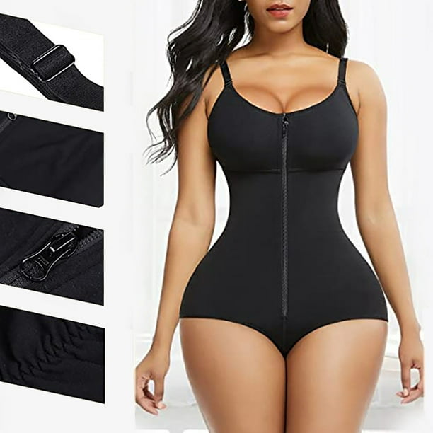 Bodysuits for Women Seamless Tummy Tucking Shapewear Adjustable Straps  Thong Briefs Body Shaper Casual (Black, S) : : Clothing, Shoes &  Accessories