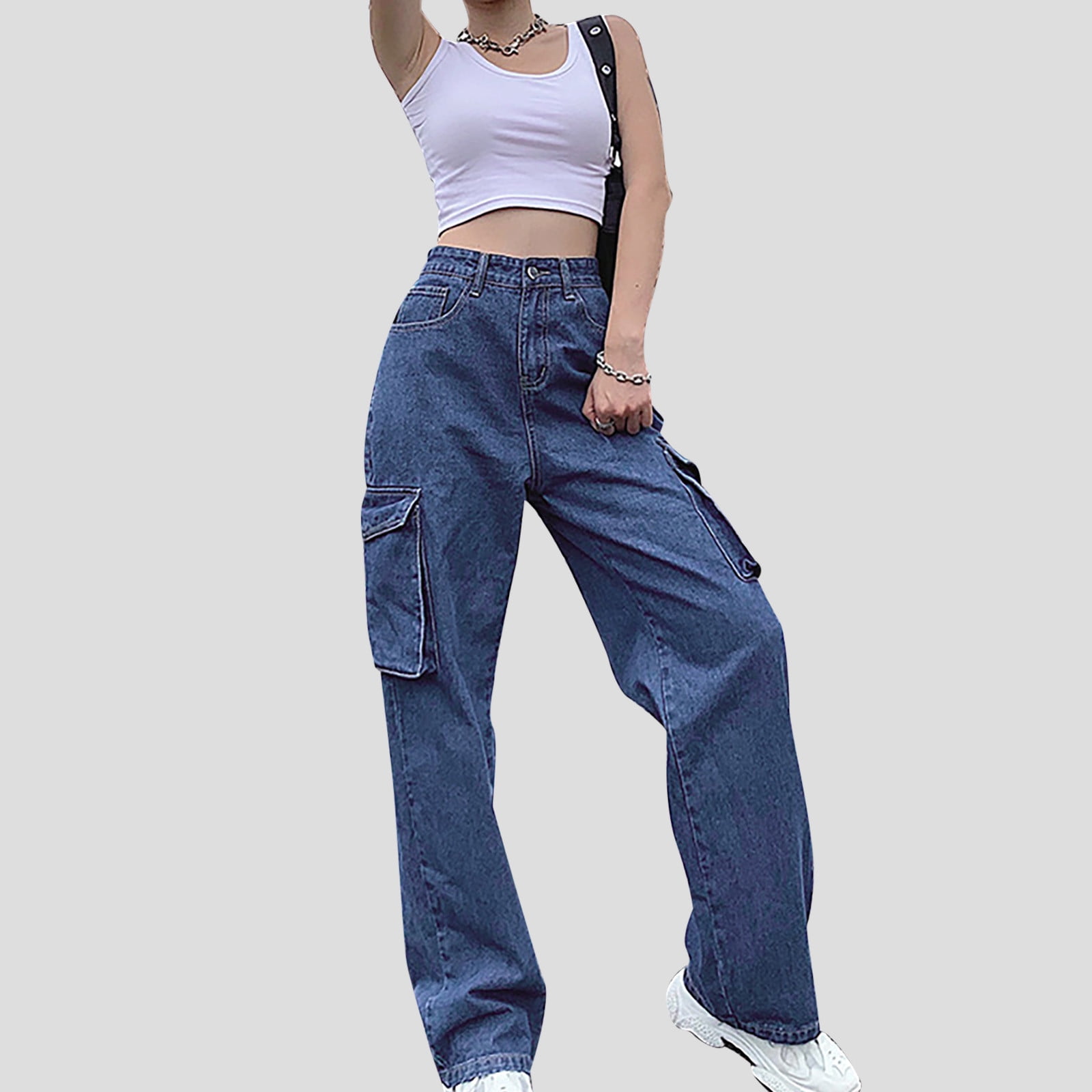 Aloohaidyvio Y2K Leopard Jeans for Women and Men - Baggy Aloohaidyvio Y2K Leopard Jeans for Women and Men - Baggy