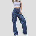 thumbnail image 6 of Cyber and Monday Deals Aloohaidyvio Tummy Control Wide Leg Jeans for Women,Boot Cut Jeans for Women High Waisted,Jeans for Women Trendy,Stretchy Jeans for Women, 6 of 6