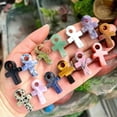 thumbnail image 5 of RSAMD Crystal Ankh Pendant Mini Natural Carved Quartz Cross Egyptian Life Symbol DIY-Howlite-1PC (Random Pick), 5 of 9