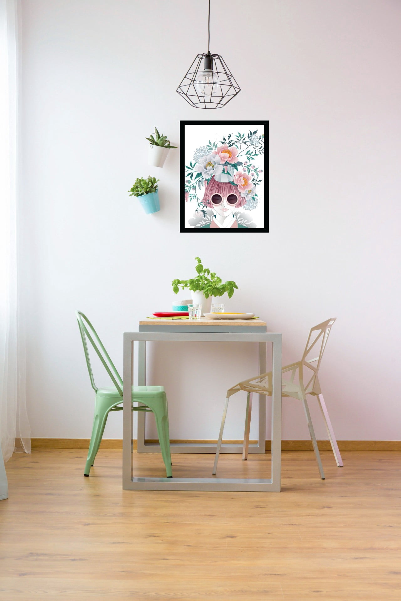 Venice Beach Collection's Beauty From Within Flowerhead 14x18 Framed Print