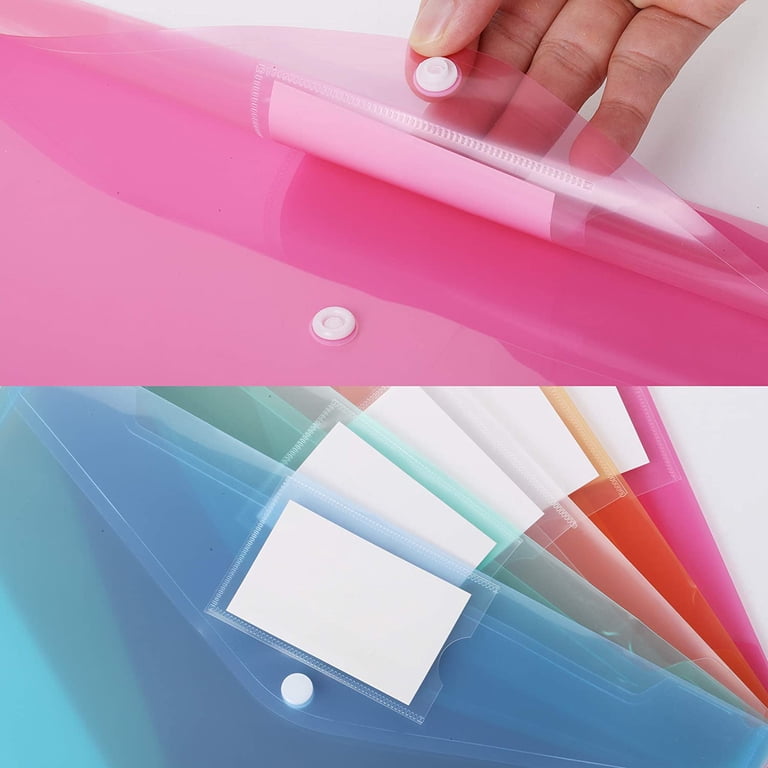Mr. Pen Plastic Envelopes Snap Closure, A4/Letter, 10 Pack photo 2