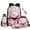 Cherry Blossom Cat, variant on Yuyamidu Hunting Camo Backpack Set with Lunch Box, Water Bottle Pouch, Pencil Case & Keychain, 17 Inch Lightweight Sturdy School Bookbag Set for Kids 8-12, 3rd-6th Grade, Back to School Supplies