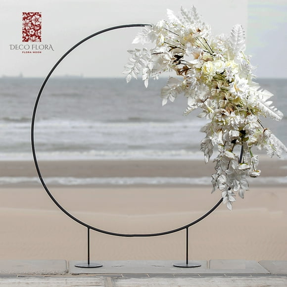 Arco de Flores artificiales PANEL DECORATIVO Deco Flora Luna Floral 1 pz de 1.10 x 35