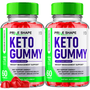 Prime Shape Keto ACV Gummies Maximum Strength Vitamin Supplement 2 Pack