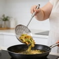thumbnail image 4 of zhangmingg Stainless Steel Kitchen Strainer Slotted Spoon Utensil for Frying Pasta Soup and Food Filtering, 4 of 4