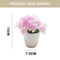 thumbnail image 2 of 2 uds simulación pequeña hortensia bonsái flor de seda verde artificial planta decoración interior planta artificial planta en maceta, 2 of 5