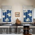 thumbnail image 3 of Wildflower Vintage Curtains 36 Inch - 3 Panel Country Rustic Set with Bohemian Floral Print, Rod Pocket, 3 of 5