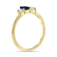 thumbnail image 2 of SZUL Women's 1/2 Carat TW Pear Shape Sapphire and Diamond Ring in 10K Yellow Gold, 2 of 6