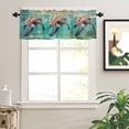 thumbnail image 6 of Valances for Windows Vintage Blue Ocean Abstract Sea Turtle Map Valance Rod Pocket Window Treatments Curtains for Kitchen Small Windows Living Room Bedroom Bathroom, 42"x12", 6 of 7