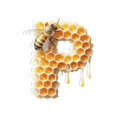 thumbnail image 1 of Precio sorpresa!Colgante acrílico de abeja con 26 letras, colgante decorativo de abeja con letras acrílicas para el hogar, 1 of 2