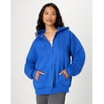 thumbnail image 6 of Hanes Ultimate Men's Full-Zip Heavyweight Fleece Hoodie Deep Royal M, 6 of 10
