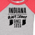 thumbnail image 4 of Inktastic Indiana Awesome Since 1816 Boys or Girls Baby Bodysuit, 4 of 5