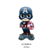 Children's Cartoon Hero Series Aluminum Film Decorative Balloon Superman Captain America Birthday Party Banquet Arrangement