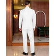 thumbnail image 4 of COOFANDY Men's 2 Piece Double Breasted Suits Slim Fit Tuxedo Jacket and Dress Pants Set for Wedding Business Prom, 4 of 6