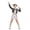 Black, variant on Halloween Anime Cosplay Costume, Singer Performance Anime Cosplay Halloween Costume Set, Jacket Top and Shorts 3-Piece Set