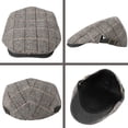 thumbnail image 6 of Bocaoying 3 Pcs Newsboy Caps for Men, Adjustable Flat Caps with Cotton Tweed, Beret with Soft Lining and Breathable Sweatband, Classic Peaked Brim Caps for Driving, Casual, Golf, One Size 21.6"-23.6", 6 of 7