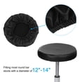 thumbnail image 3 of Uxcell Stool Covers Round, 3 Pack PU Elastic Waterproof Stool Cushion for 12"-14" Chair, Black, 3 of 6