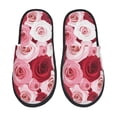 thumbnail image 1 of Balery Rose Pantuflas de Casa de Felpa Silenciosas con Diseño Estampado, Zapatillas Cómodas Antideslizantes de Algodón para Interior-Large, 1 of 8