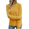 thumbnail image 3 of Hibeli Women Hooded Knit Sweater Long Sleeve Solid Color Pullover, 3 of 6