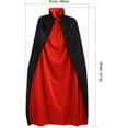 thumbnail image 4 of Capes à Capuche pour Fête Costumée, Capes Double Face Noires et Rouges pour Fête d'Halloween, 150 cm, 4 of 6