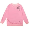 thumbnail image 3 of Kiijoy Little Girls Halloween Sweatshirt Spider Web Print Sport Pullover, Sizes 5-6, 3 of 3